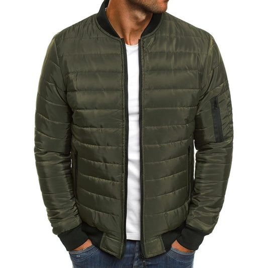 Chaqueta Casual de Algodón con Cuello Mao para Hombre - Image 2