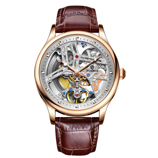 Reloj de Pulsera Automático con Movimiento Esqueleto Visible - Image 2