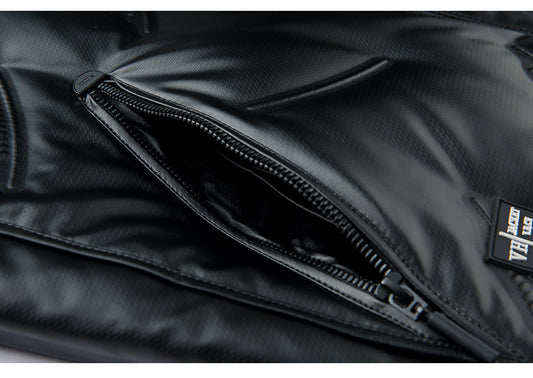 Chaqueta Impermeable con Plumón y Cuello de Lana para Hombre - Image 2