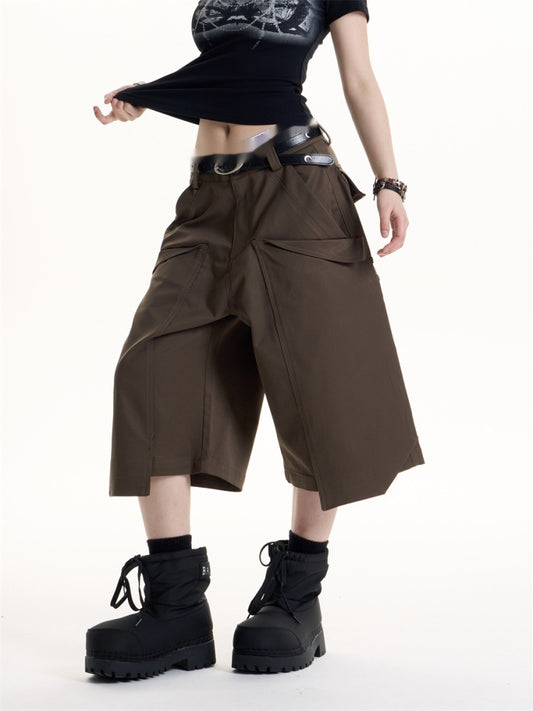 Pantalones Cargo Anchos Estilo Retro Americano para Mujer - Image 2