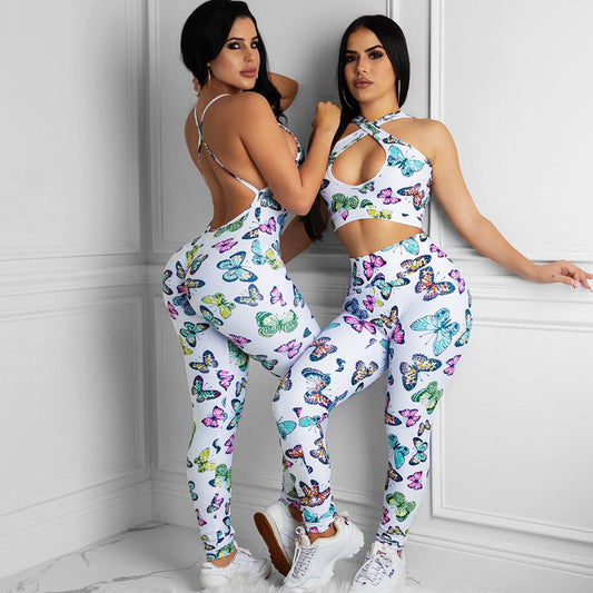 Enterizo Deportivo Backless Butterfly para Fitness - Image 2