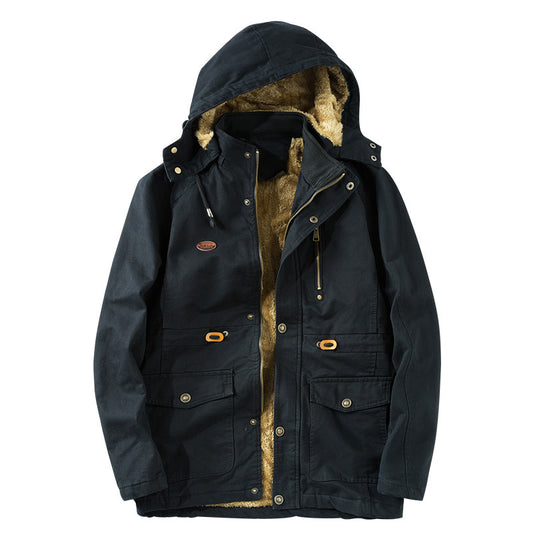 Chaqueta Casual Militar de Algodón Talla Grande Hombre - Image 2