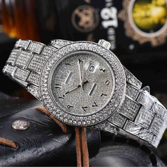 Reloj de Cuarzo Acero Inoxidable con Cristales Completos para Hombre - Image 2