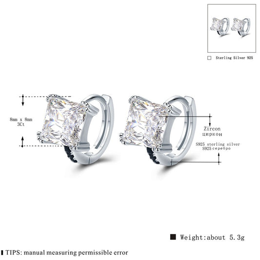 Aretes de Plata Esterlina con Circón - Image 2