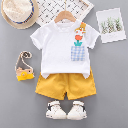Conjunto de Dos Piezas para Niño con Estampado Infantil - Perfecto para Verano - Image 2