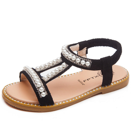 Sandalias Princesa de Perla para Niñas Verano - Image 2