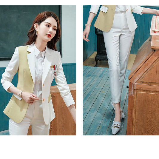 Blazer Universitario Bicolor Estilo Occidental - Image 2