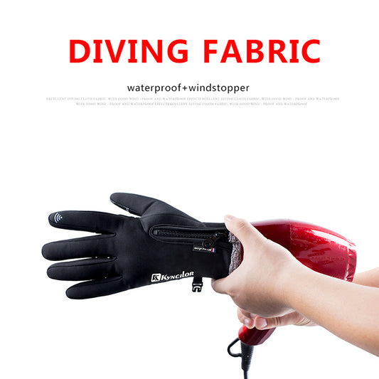 Guantes de Ciclismo con Pantalla Táctil y Cierre de Cremallera - Image 2