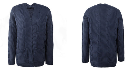 Cardigan Trenzado para Mujer Largo - Image 2