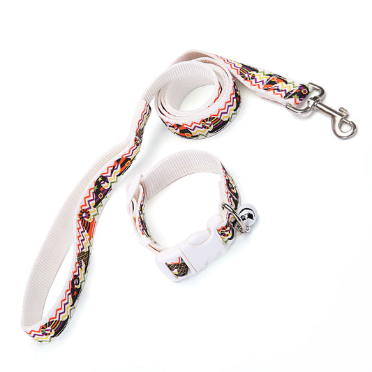 Arnés de Paseo con Collar y Correa para Perros con Cascabel - Image 2