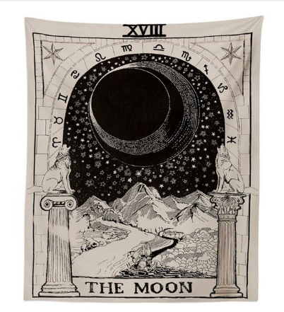 Tapiz de Astrología Sol Luna Estrellas para Decoración del Hogar - Image 2