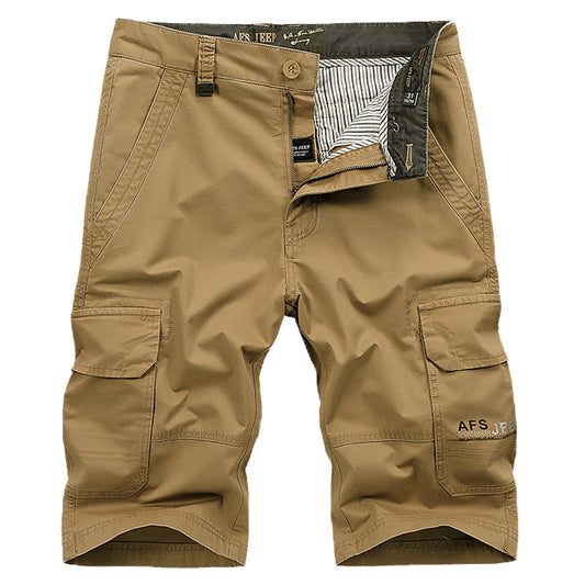 Pantalones cortos holgados tipo overol para hombre - Image 2