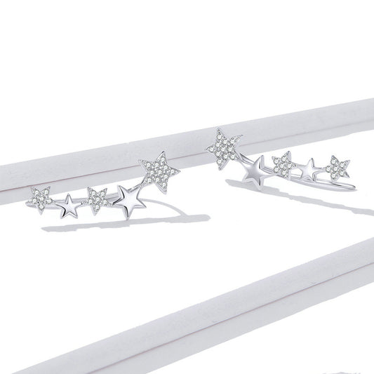 Aretes de Circonita Estrella Estilo Europeo y Americano - Image 2