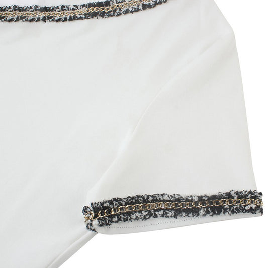 Blusa Suelta de Verano para Mujer con Cuello en V y Detalles Deshilachados - Image 2