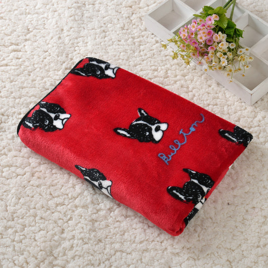 Manta de Felpa Coral para Cama de Perro - Image 2