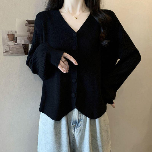 Cardigan Tejido Mujer Cuello V Slim Fit Hombros Rectos - Image 2