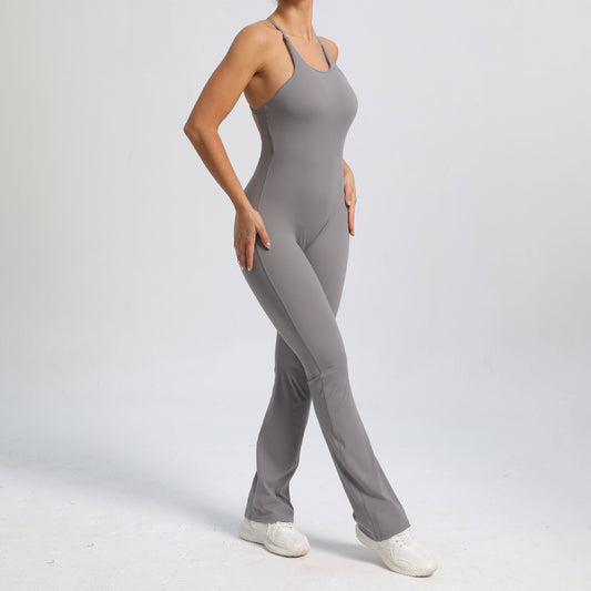 Jumpsuit Deportivo de Alta Intensidad con Tirantes Ajustables para Yoga - Image 2