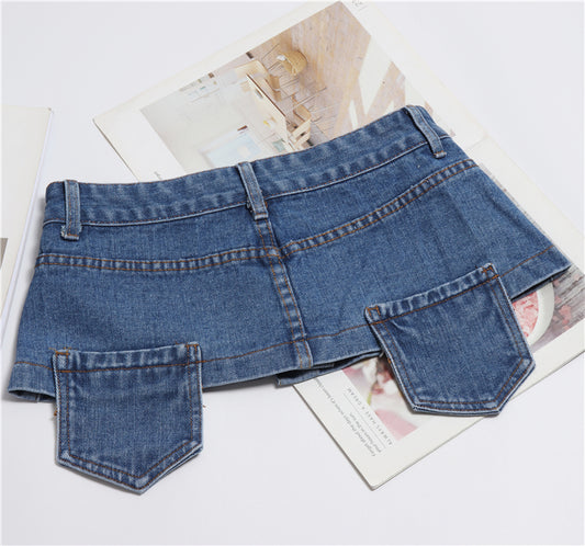 Faja Denim Versátil con Detalles Decorativos para Mujer - Image 2