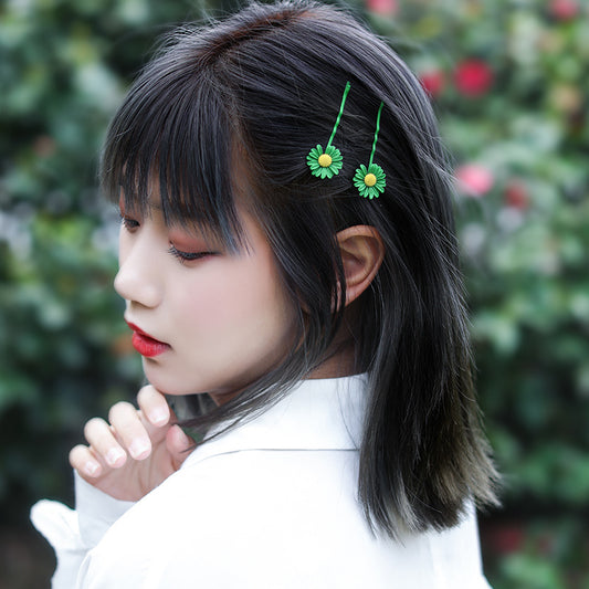 Elegante Pinza para Cabello con Diseño de Margarita - Image 2