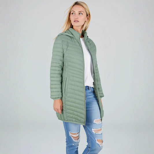 Chaqueta Acolchada de Algodón para Invierno - Colores Sólidos - Image 2