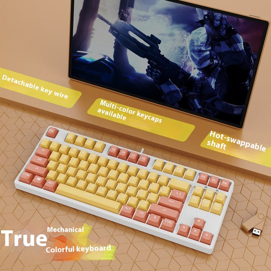 Teclado Mecánico Gaming 87 Teclas Hot Swap Intercambiable Dual Color - Image 2