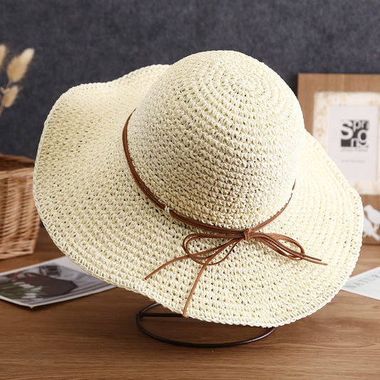Sombrero de Paja para Playa y Viajes - Protección Solar Versátil - Image 2