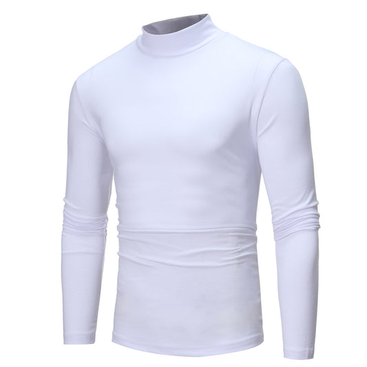 Camiseta Manga Larga Cuello Alto Slim Fit Hombre - Básico Texturizado - Image 2