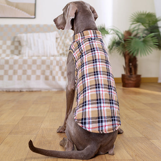 Abrigo Térmico para Perros con Cierre de Cremallera - Chaqueta Acolchada Cuadriculada - Image 2