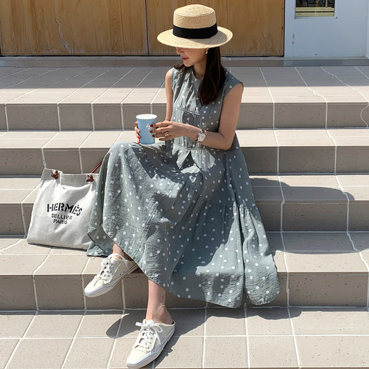 Vestido de Gasa con Lunares - Diseño Suelto y Fresco para Verano - Image 2