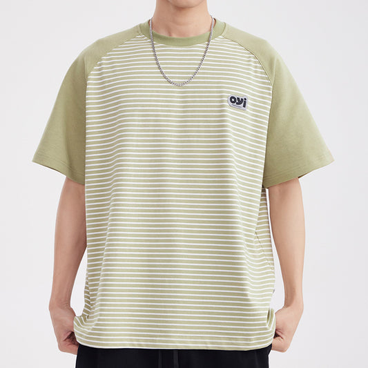 Playera de Rayas con Combinación de Colores para Hombre - Image 2