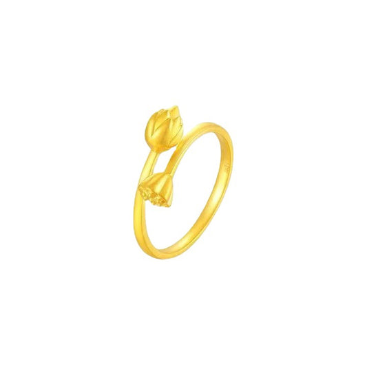 Anillo Dos Mundos en Oro 18K para Mujer - Oro Amarillo - Image 2