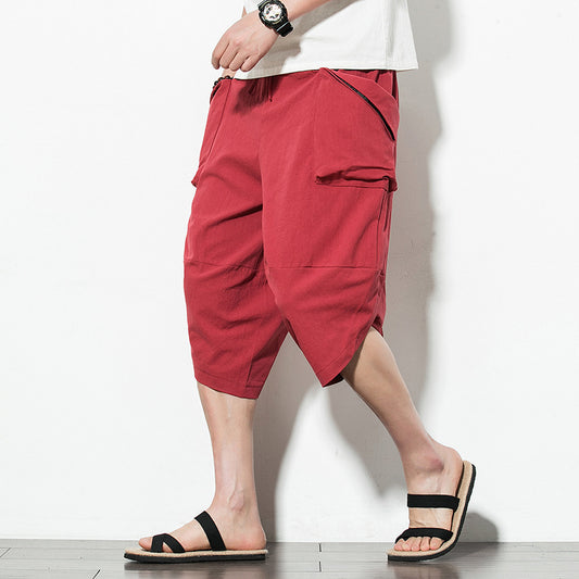 Pantalones Anchos de Zanahoria con Bolsillos Grandes para Hombre - Image 2
