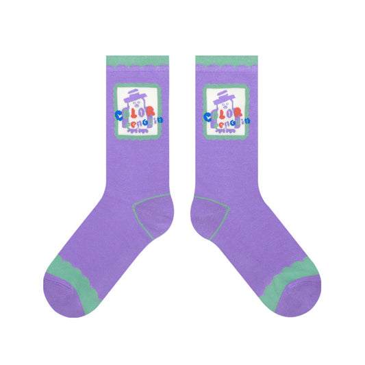 Calcetines Divertidos con Ilustración de Pingüino - Image 2