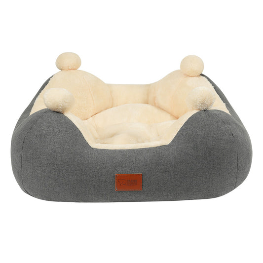 Nido Térmico para Mascotas - Cama Cuadrada Acogedora Universal para Todas las Estaciones - Image 2
