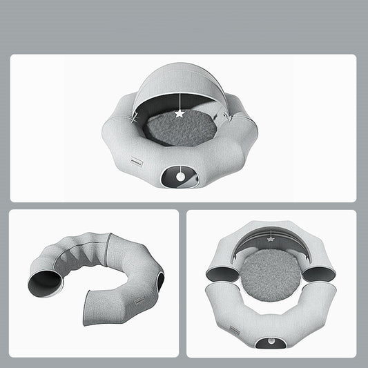 Túnel Donuts Plegable para Gatos - Refugio de Juego y Descanso - Image 2