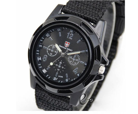 Reloj Militar Deportivo con Correa Tejida - Movimiento de Cuarzo Profesional - Image 2