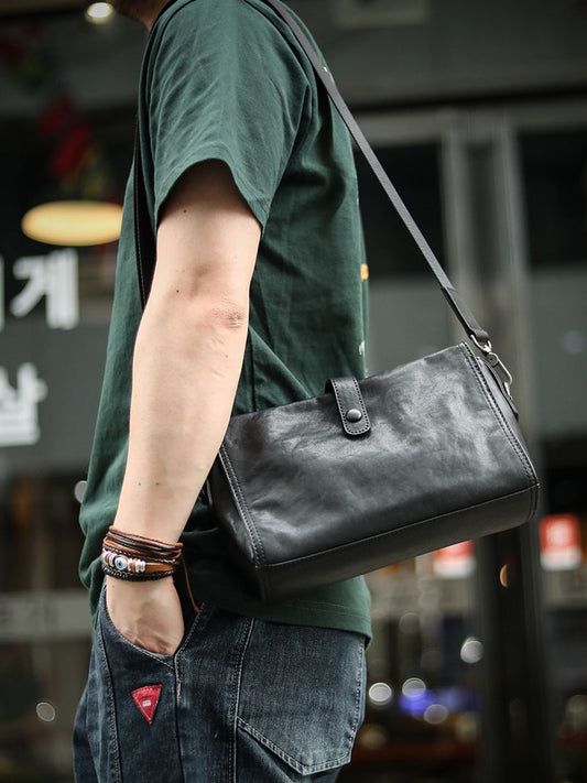 Bolso de Cuero Vacuno Bandolera Diagonal con Estilo - Image 2
