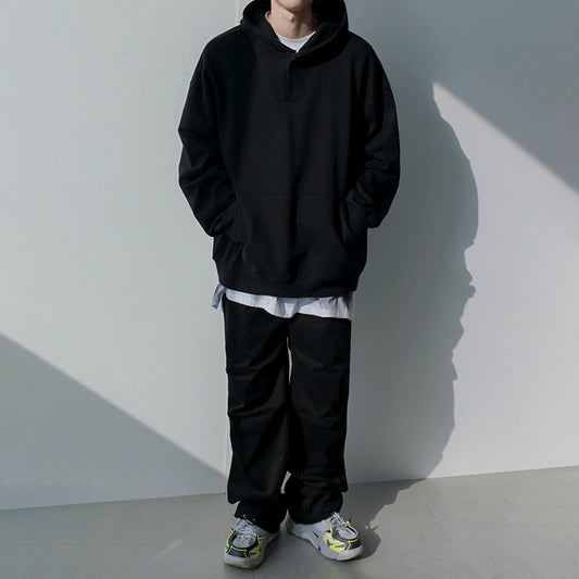 Sudadera con Capucha Hombre Oversize Casual Otoño Colores Lisos - Image 2