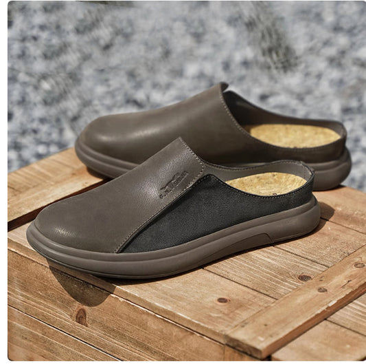 Sandalias de Cuero para Hombre con Desodorante - Comodidad de Verano - Image 2
