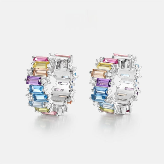 Aretes de Circonio con Colores Irregulares - Image 2