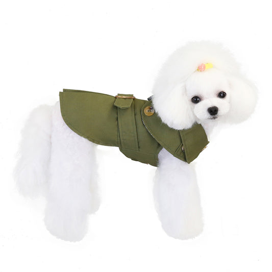 Abrigo Tricolor para Perros Pequeños - Chamarra Trendy para Otoño e Invierno - Image 2