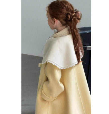 Abrigo Amarillo Acolchado de Largo Medio para Niños - Image 2