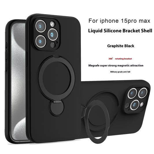 Funda Magnética de Silicona Líquida con Soporte - Protección Anti-caídas - Image 2