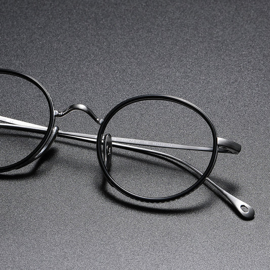 Lentes Retro de Titanio Puro - Marco Redondo Vintage - Image 2