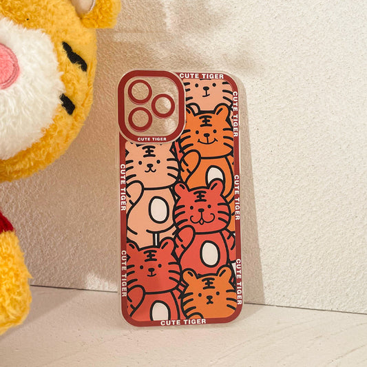 Funda Transparente Tigre Creativo Anti-Golpes para Celular - Image 2