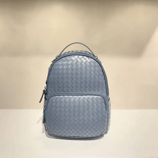 Mochila Tejida a Mano en Cuero de Oveja para Mujer - Image 2