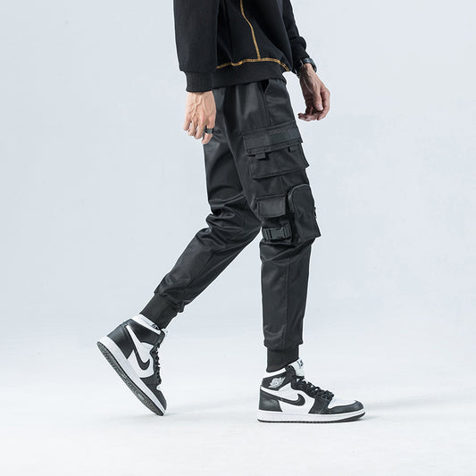 Pantalones Cargo Deportivos con Múltiples Bolsillos y Cordón Ajustable - Image 2