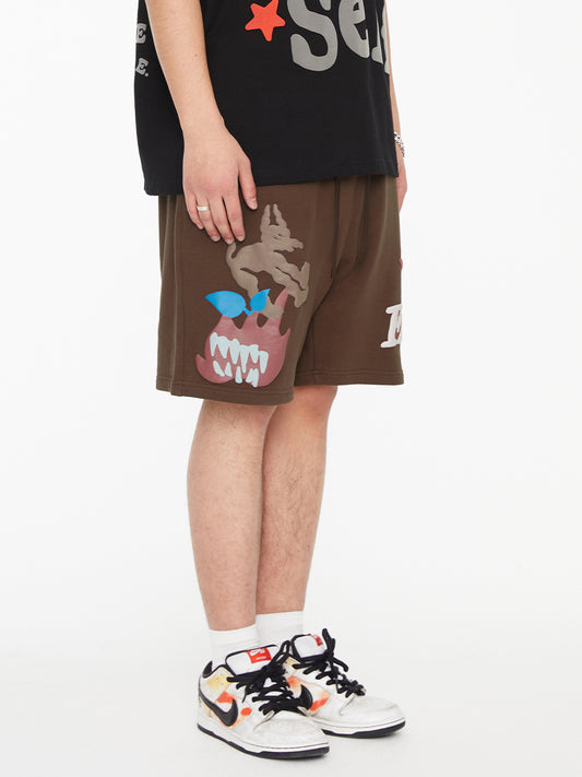 Shorts de Playa Hombre Estilo Americano con Estampado - Image 2