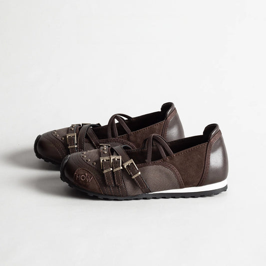 Zapatos Mary Jane Retro con Hebilla Deportiva - Estilo Vintage Marrón para Mujer - Image 2