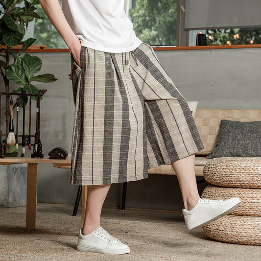 Pantalones Anchos Estilo Chino de Lino - Image 2